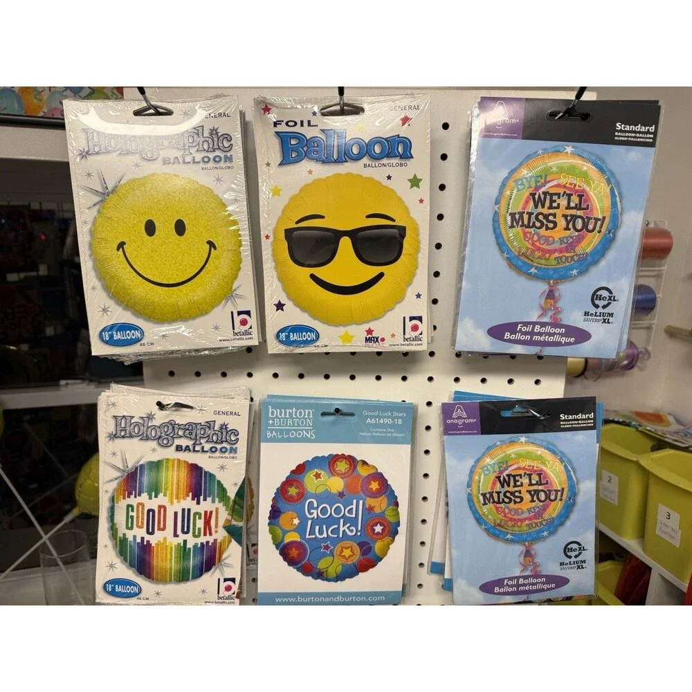 Lot Of  70 Miss You, Good Luck, Thank You, Feel Better And Other Balloons